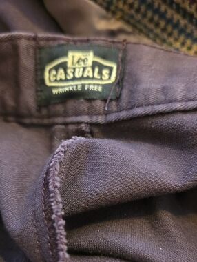 Lee Casuals Wrinkle-Free Pants - Plum